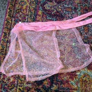 sparkle see through skirt